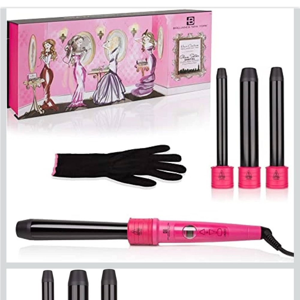 Brilliance New York Curling Diamond Iron NEW without Box